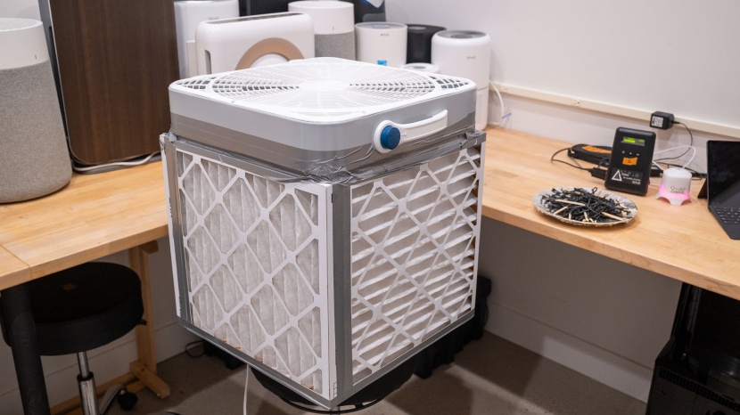 air purifier - it&#039;s large and loud, but the affordable, diy corsi-rosenthal box...