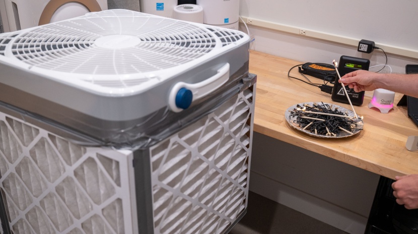 corsi&ndash;rosenthal box - after burning a pile of matches in our controlled testing room, we...