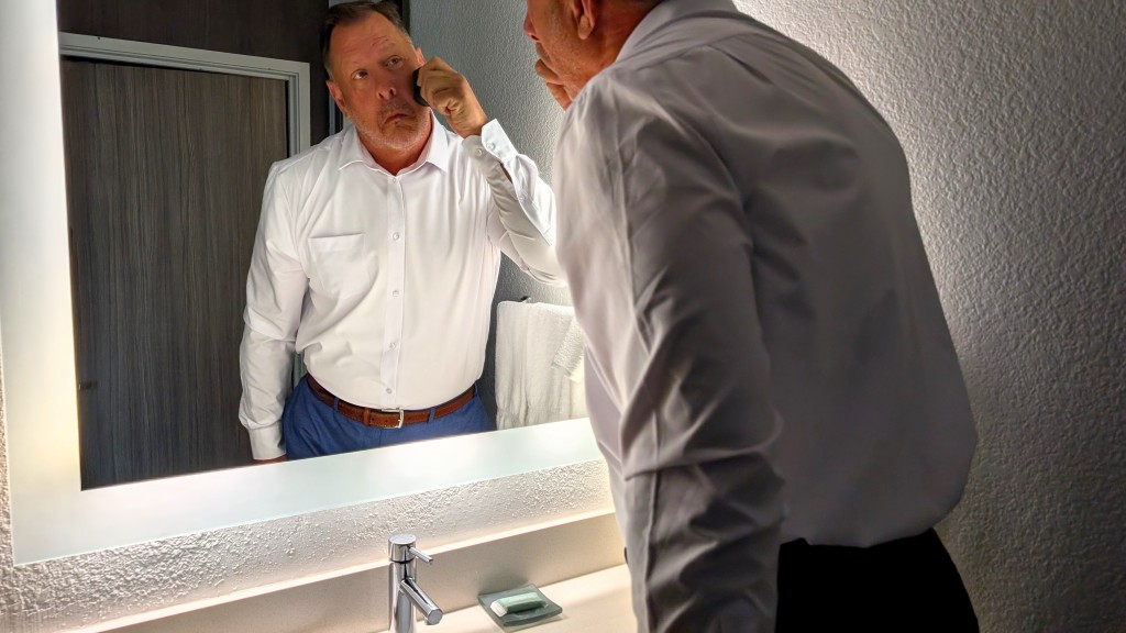 panasonic arc5 palm-sized - taking care of the basics while away from home and living out of a...