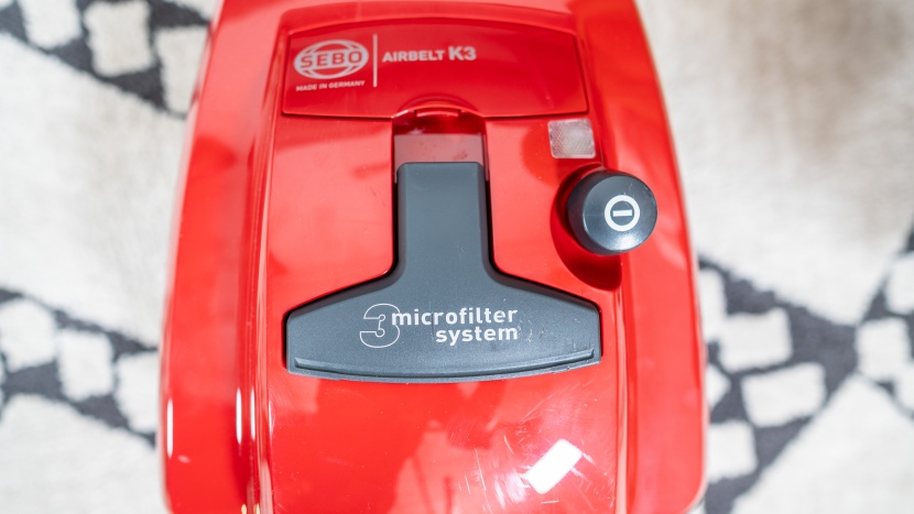 sebo airbelt k3 premium - the airbelt k3 premium has a three-stage microfilter system that...