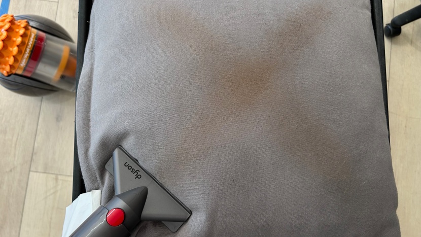 dyson big ball turbinehead - the dyson has an upholstery tool that mostly cleaned up our coffee...