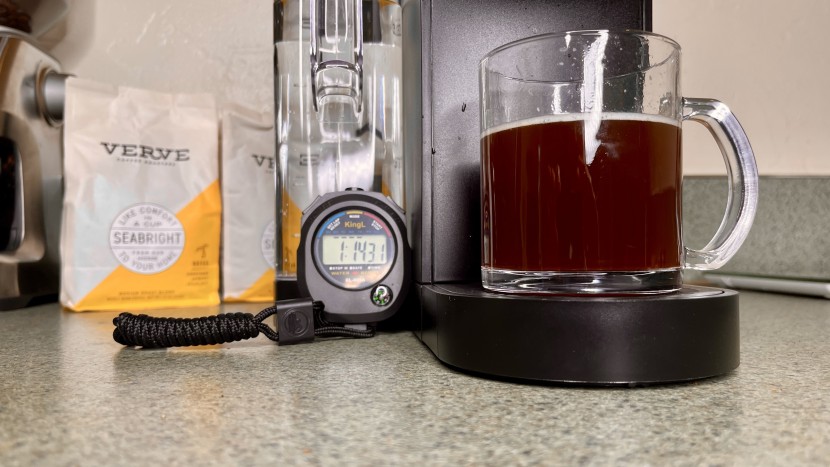 we timed the keurig k-supreme's brew speed and it was quicker than...