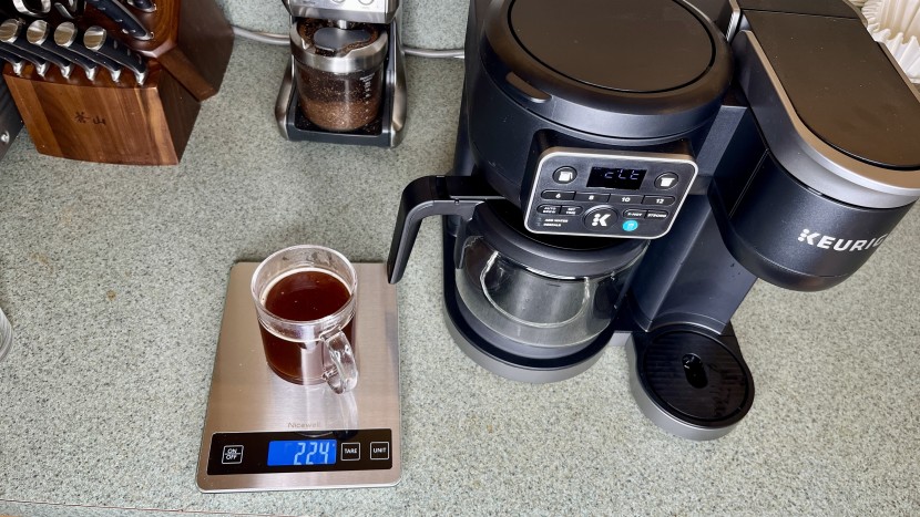 the k-duo proced to be fairly consistent with its liquid volume from...