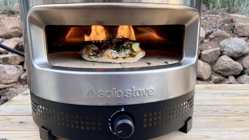 solo stove pi prime - the orange marks on the dial help guide the optimal temperature for...