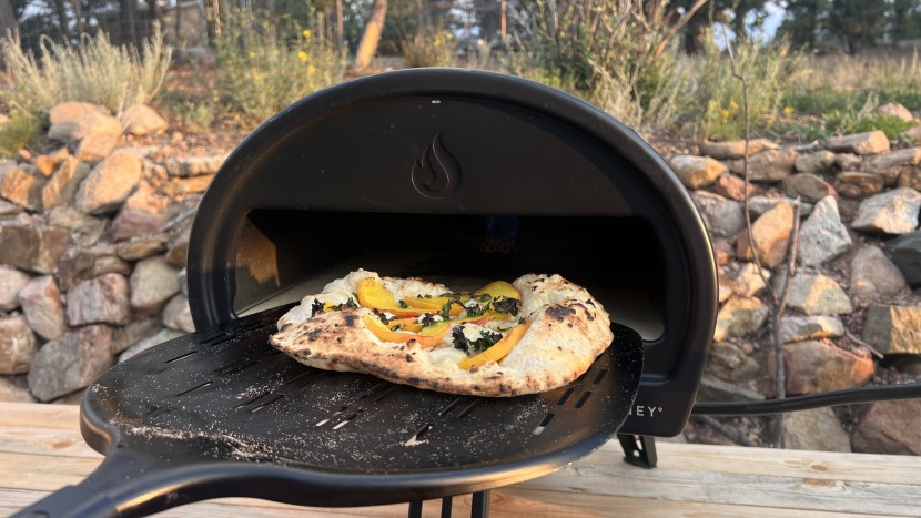 gozney roccbox - charred but never burnt: that&#039;s the sign of a neapolitan-style pizza.