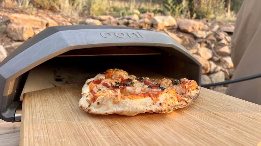 pizza oven - we were eventually able to turn out delicious pizzas with the koda...