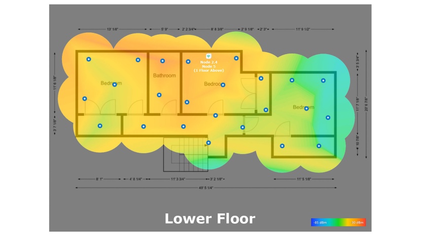 most of the lower floor has perfectly good signal, except for some...