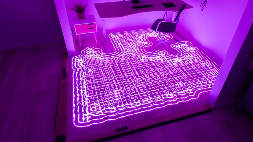 yeedi c12 pro+ - the yeedi c12 pro+ has smart mapping. shown here is how it navigated...