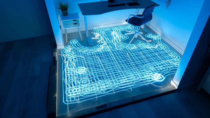 roborock saros 10r - here you can see how snugly the saros 10r stuck to chair legs and...