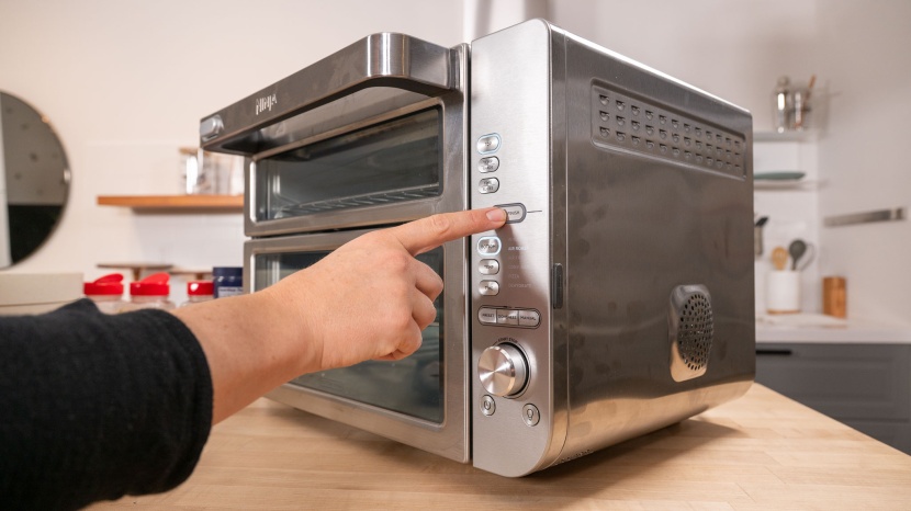 ninja double stack xl dct651 - it&#039;s easy to set the temperature between the two compartments and...