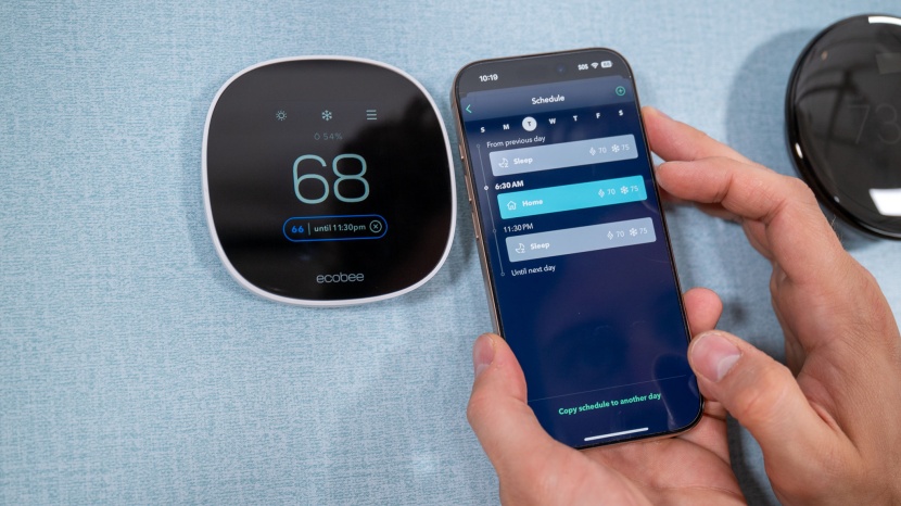 ecobee smart essential - you can create a schedule for the ecobee smart thermostat essential...