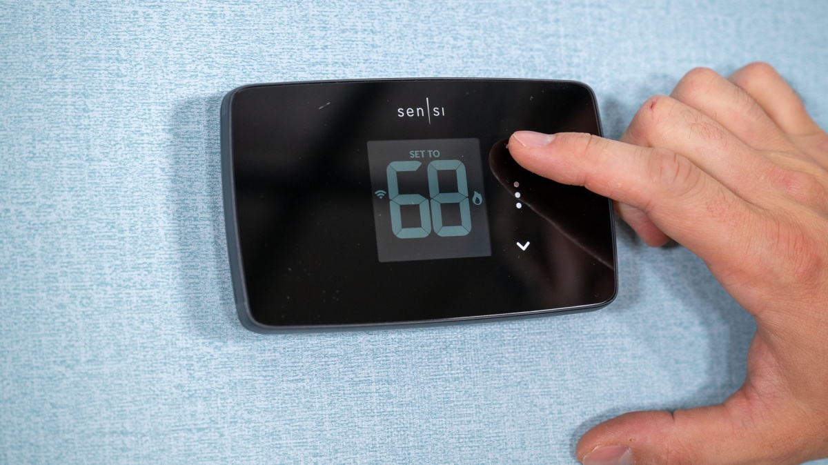Sensi Lite Smart Review (You can increase and lower the temperature of your home right at the Sensi Lite Smart Thermostat.)