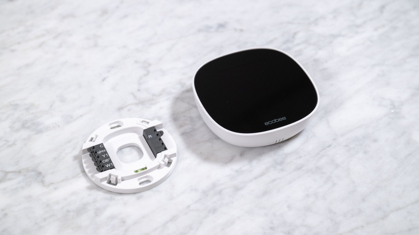 ecobee smart essential - the ecobee smart thermostat essential has a sleek display with a...