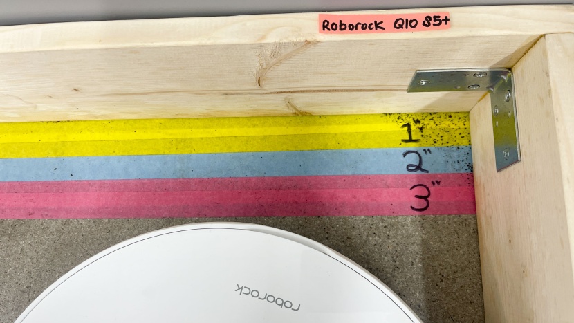 roborock q10 s5+ corner results - minor grounds left in the corner.