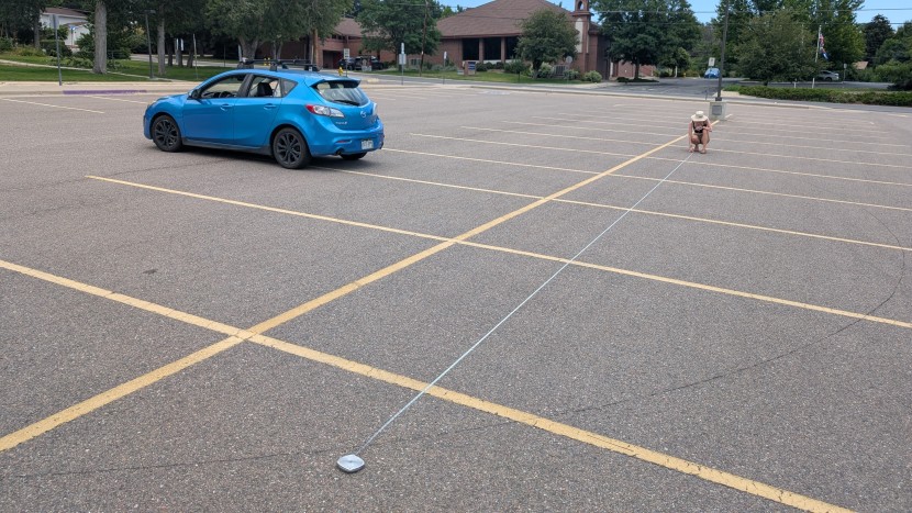 dash cam - measuring viewing angle of a rear camera, through our diy field of...