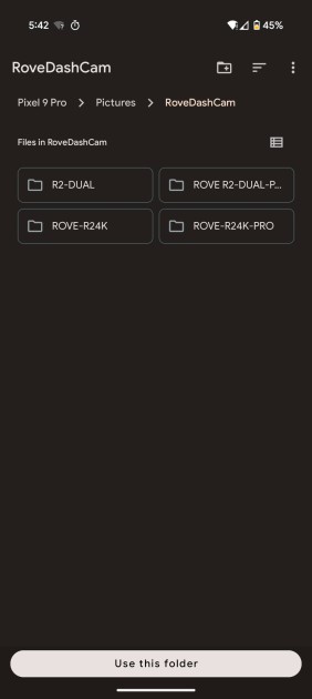 rove r2-4k dual - downloading videos directly to your phone is simple enough, but they...