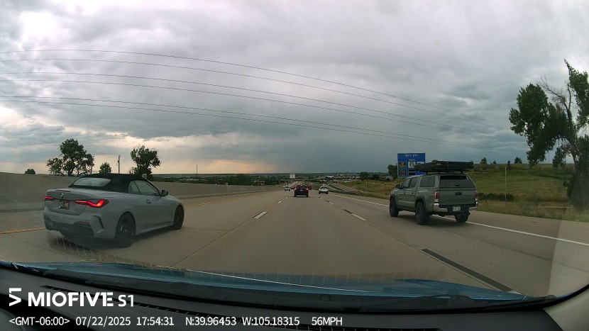 miofive s1 - was this just before or just after the turnoff? the gps overlay is...