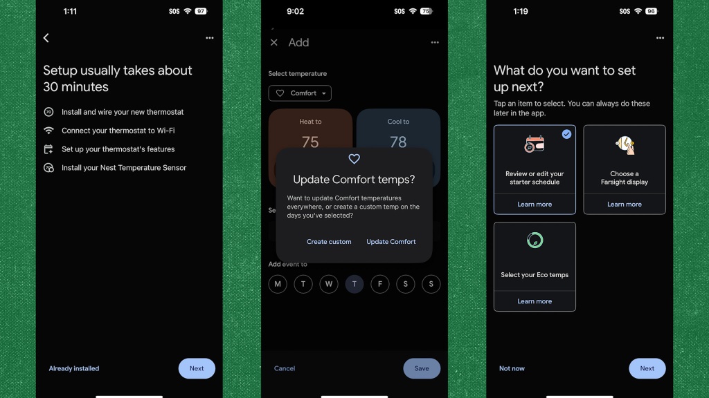 google nest learning 4th gen - the setup process was made easy through the app.