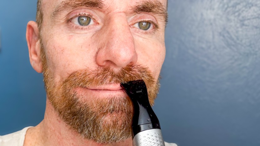 a solid grip on your trimmer is important when detailing.