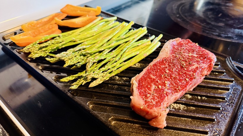 griddle - cast iron shines for very high heat cooking, like for steaks.