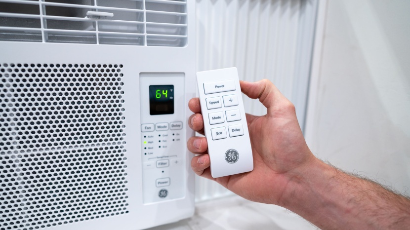 window air conditioner - the simple remote with large buttons for the ge awcs05bwa is easy to...