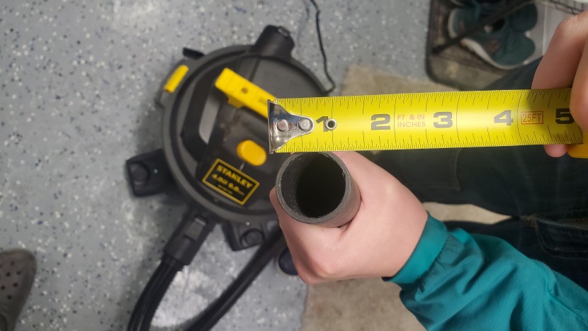 shop vac - with a small hose diameter of 1.25 inches, the stanley is best...