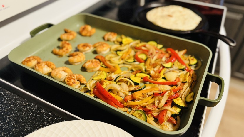 we loved the versatility of the our place griddle pan.