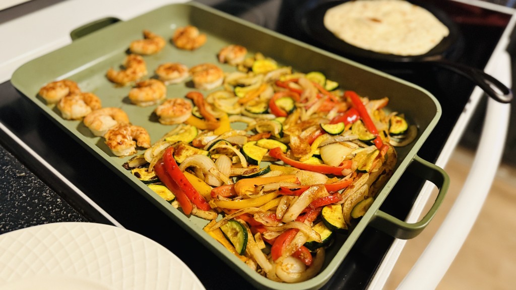 our place griddle pan - there was almost no limit to what we could cook on this griddle pan.