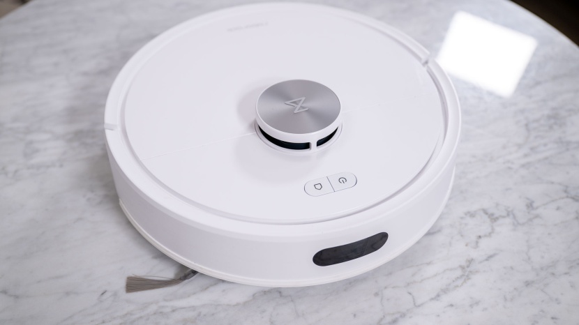 the roborock q7 m5+ has two simple buttons for easy control - power...