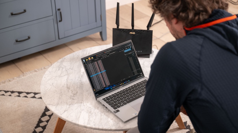 asus rt-ax86u pro ax5700 dual band wifi 6 - we use dedicated software to monitor router performance, and found...