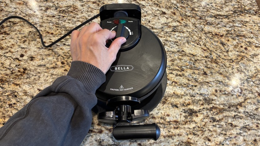 waffle maker - a dial instead of numbers is somewhat less accurate, but still gives...