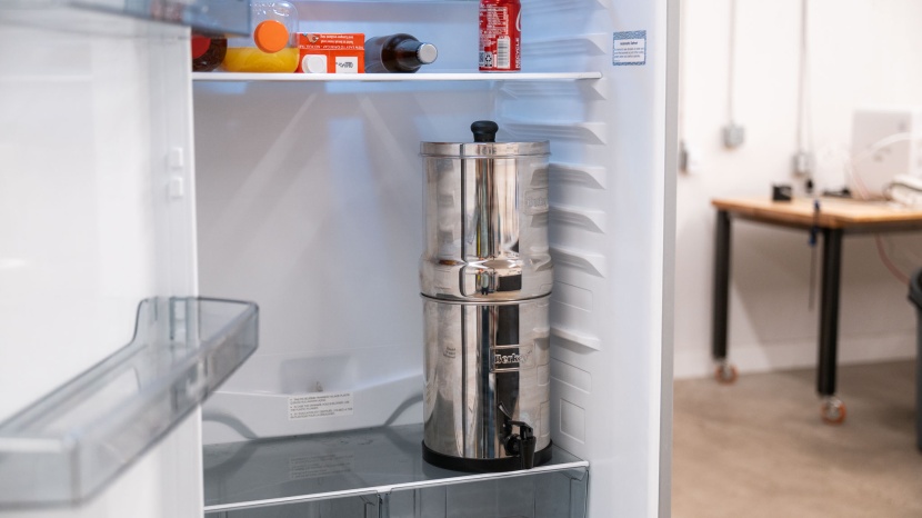 travel berkey - it's a tough sell to fit the travel berkey in your fridge. you'd...