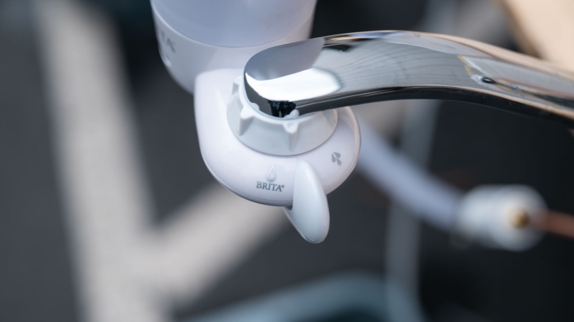 brita elite advanced faucet - like many faucet filters, the brita elite advanced has a lever on...