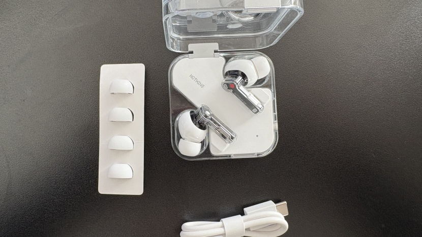nothing ear wireless - the nothing ear have three ear tip sizes and come with a short...
