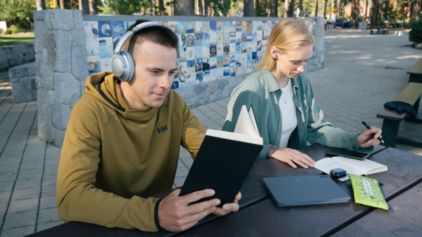 headphones - headphones typically offer better noise cancellation, and the mere...