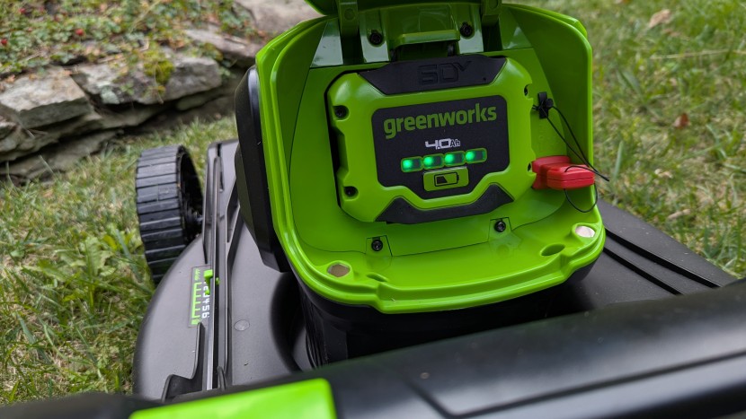 lawn mower - though smaller than other mower batteries we tested, the 4.0 ah was...