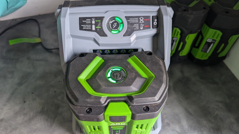 ego power+ 1000 lm2236sp - we loved how quickly the 700w ego rapid charger works on the large...