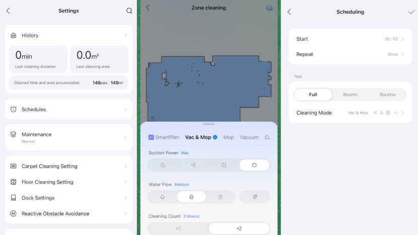 roborock qrevo s5v - the roborock app has many customizable features to make cleaning a...