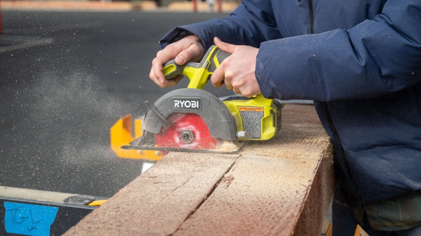 circular saw - the smaller 5 1/2-inch blade on the ryobi pcl500b still allows it to...