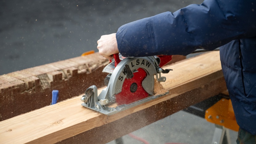 circular saw - ripping is best suited to a powerful saw, especially when working...