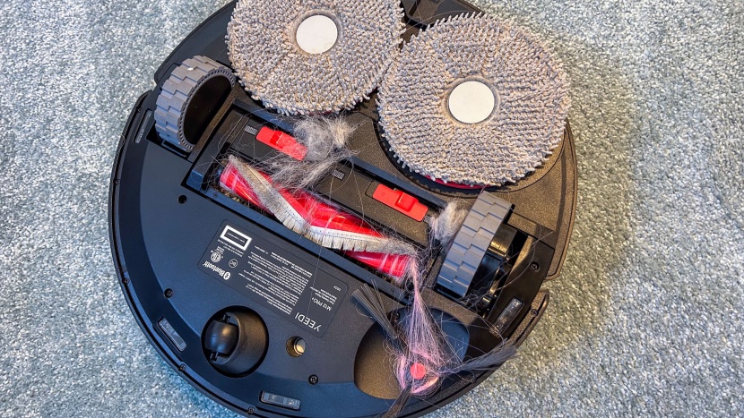 yeedi m12 pro+ - this vacuum struggles with long hair and pet messes, making it a...