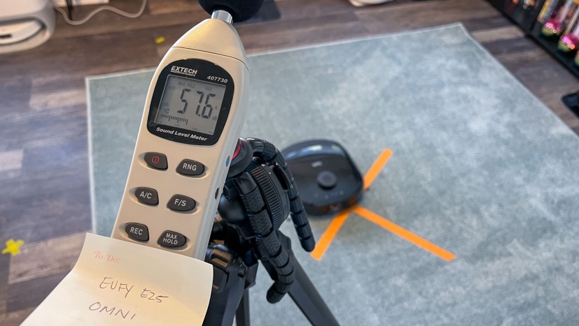 eufy omni e25 - cleaning noise is moderate, but the self-emptying dock is loud...