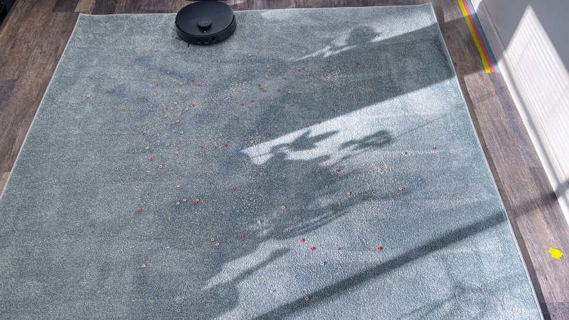 yeedi m12 pro+ - the yeedi m12 pro+ left the carpet looking clean, but mostly just...