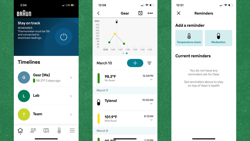 braun thermoscan 7+ connect - the braun app is easy to navigate and stores health data for...