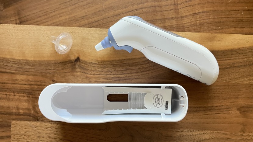 thermometer - small touches, like disposable lens filters stored right in the...