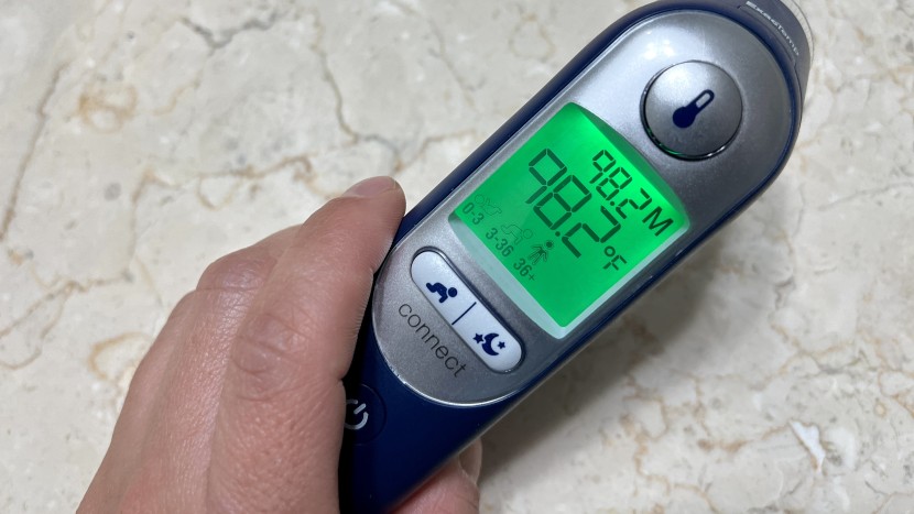 green means your temperature is within the normal healthy range.