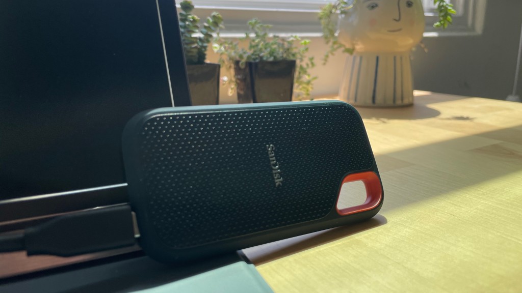 sandisk extreme portable v2 - not only is this tiny drive fast, but it also serves as a data vault...