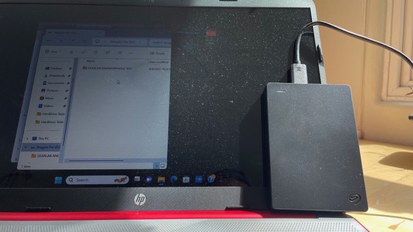 seagate portable - during our drag and drop testing, the seagate excelled when...