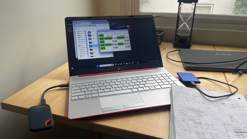 sandisk extreme portable v2 - during our side-by-side testing, the v2 was no match for its other...