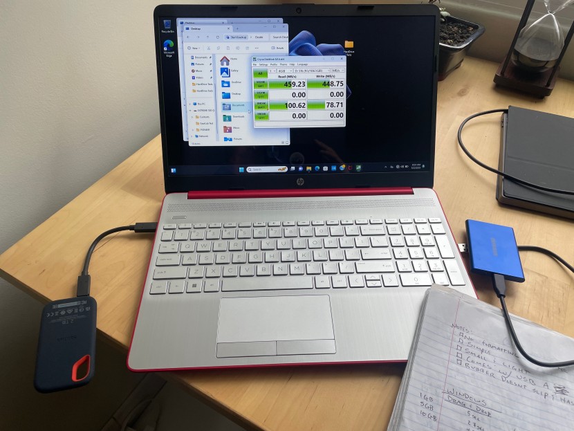 external hard drive - we saw some of our highest tested speeds on windows operating system...